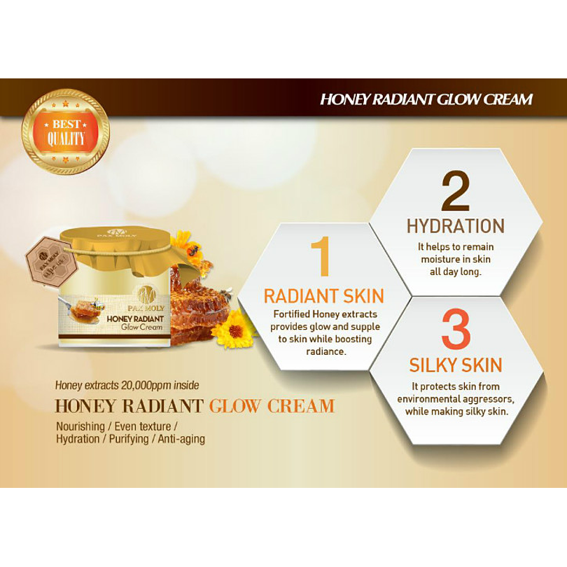 Honey Radiant Glow Cream (Pax Moly) - 100ml Crema iluminadora y reparadora 3