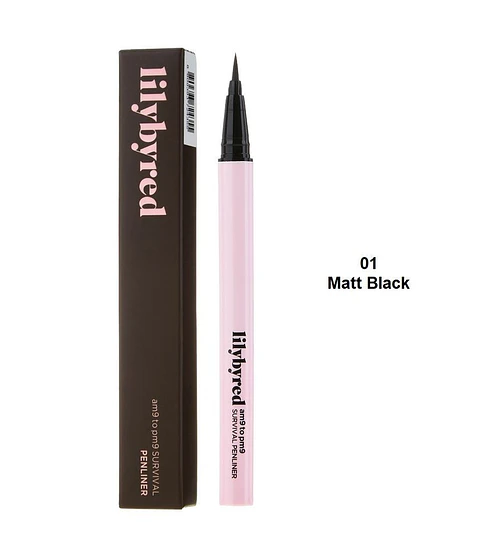 AM9 to PM9 Survival Penliner (Lily By Red) Delineador líquido negro 