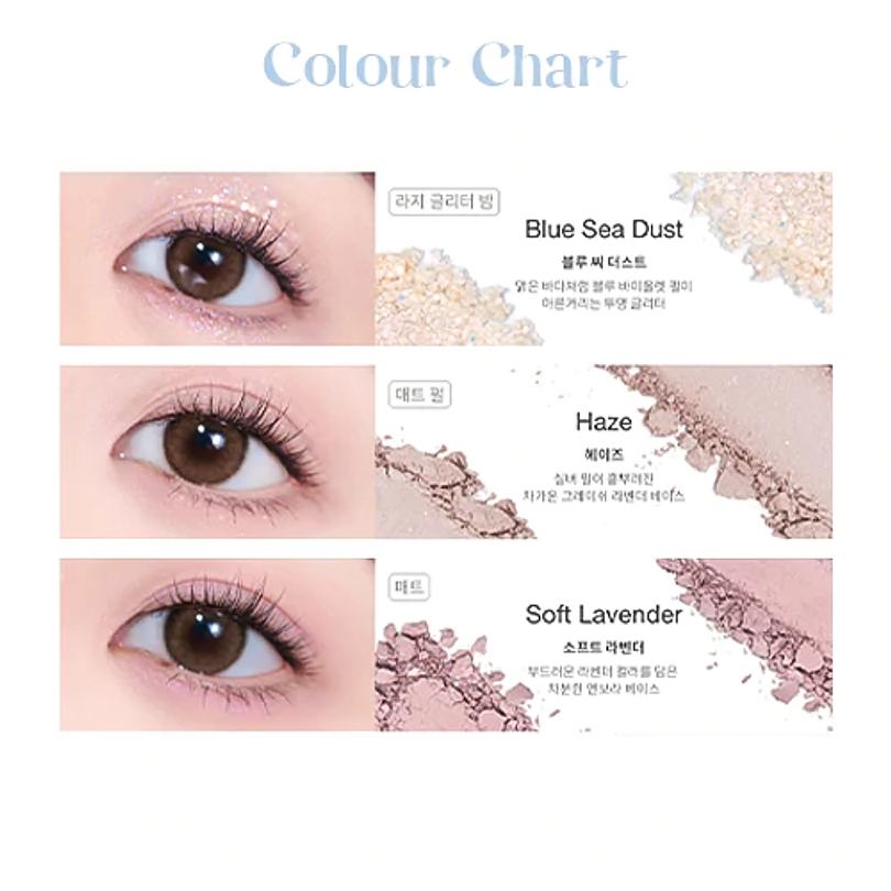 Glitterpedia Eye Pallete  N4. All of Lavender Fog (Unleashia) 3