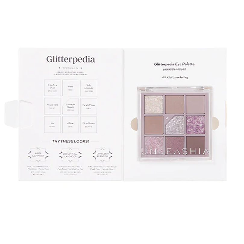 Glitterpedia Eye Pallete  N4. All of Lavender Fog (Unleashia) 4