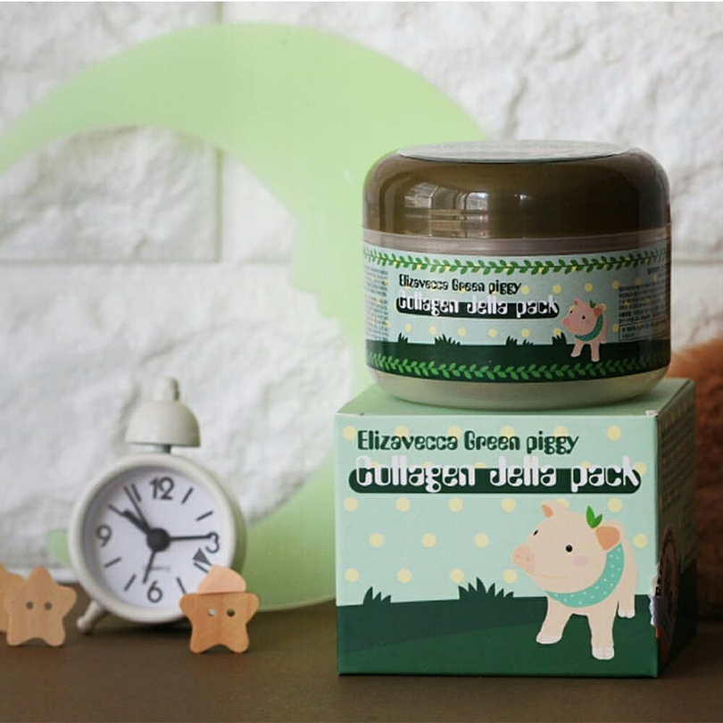 Green Piggy Collagen Jella Pack (Elizavecca) - 100 ml Crema 50% colágeno 4