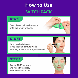 Zombie Beauty Witch Pack (SKIN1004) - Mascarilla de limpieza calmante con té verde (8 sobres + aplicador)