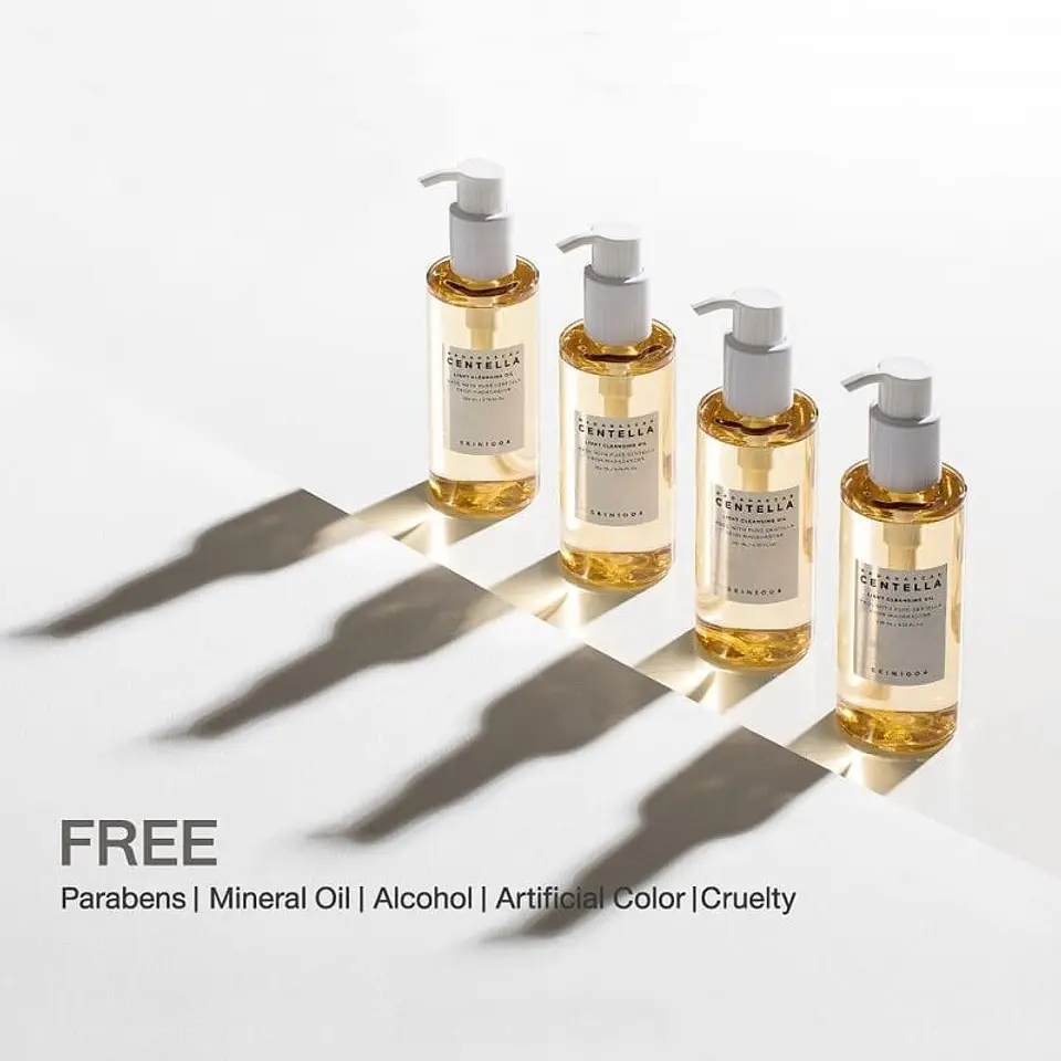 Madagascar Centella Light Cleansing Oil (SKIN1004) - 200ml Limpiador oleoso calmante pieles sensibles 9