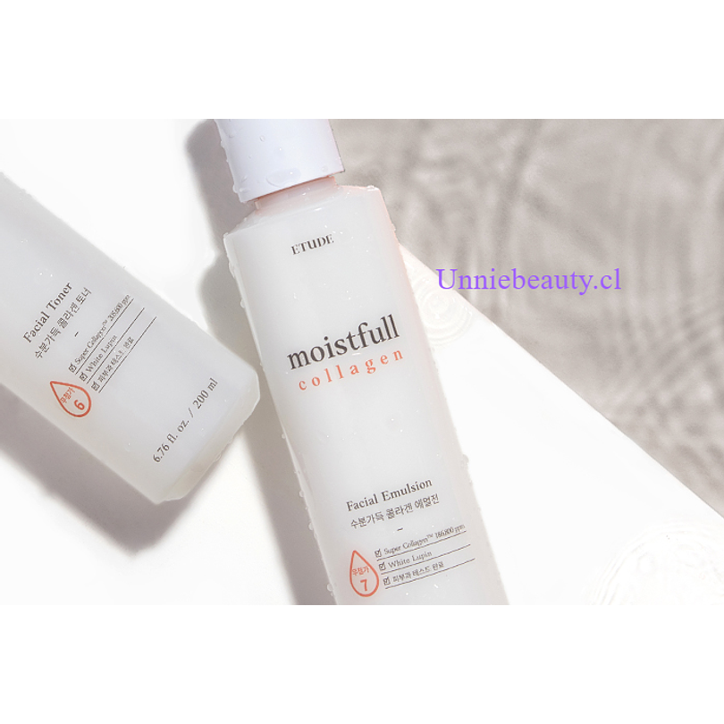 Moistfull Collagen Emulsion (Etude House) - 180ml Loción hidratante anti envejecimiento 5