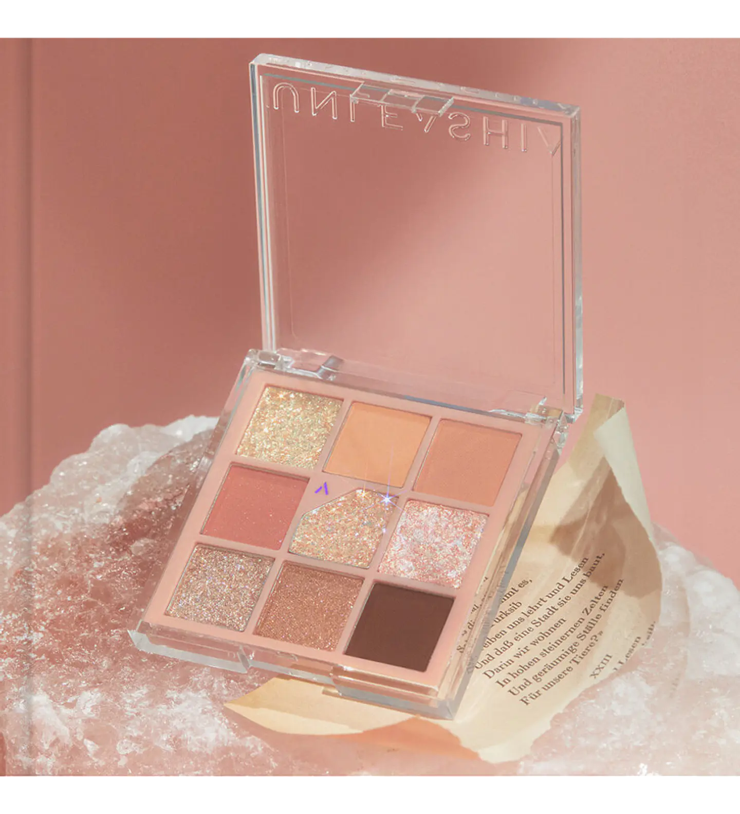 Glitterpedia Eye Palette N3 All of Coral Pink (Unleashia)  2