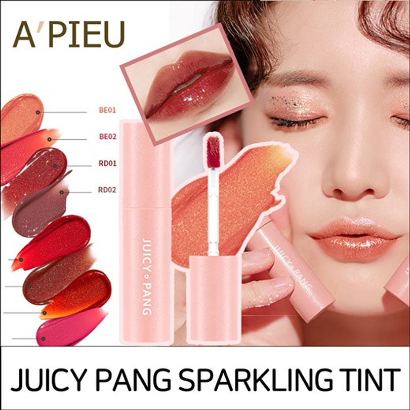 Juicy Pang Sparkling Tint (A'PIEU) - Tintes labiales con glitter 1