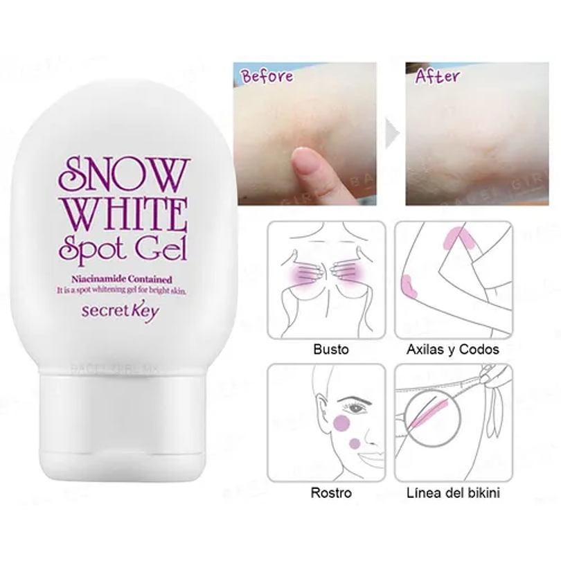 Snow White Spot Gel (Secret Key) - 65 ml Gel aclarante focalizado zonas sensibles 1