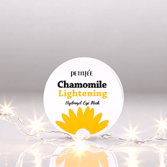 Chamomile Lightening Hydrogel Eye Mask (PETITFEE) - Parches aclarantes y desinflamantes ojeras oscuras 