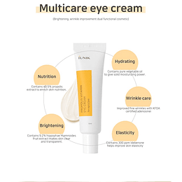 Propolis Vitamin Eye Cream (IUNIK) - 30ml Crema iluminadora contorno de ojos y rostro
