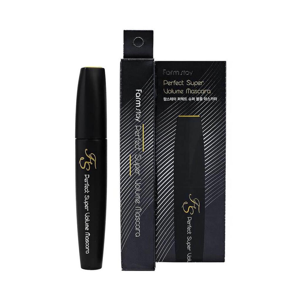 Perfect Super Volume Mascara (Farm Stay) - Máscara de pestañas voluminizadora a prueba de agua