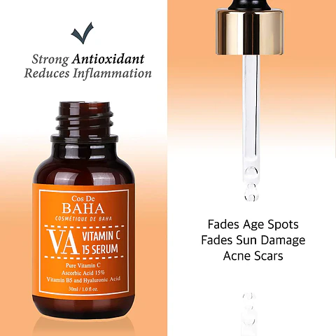  VA Vitamin C 15% Serum (Cos de BAHA) -30ml Serum aclarante con 15% de vitamina C