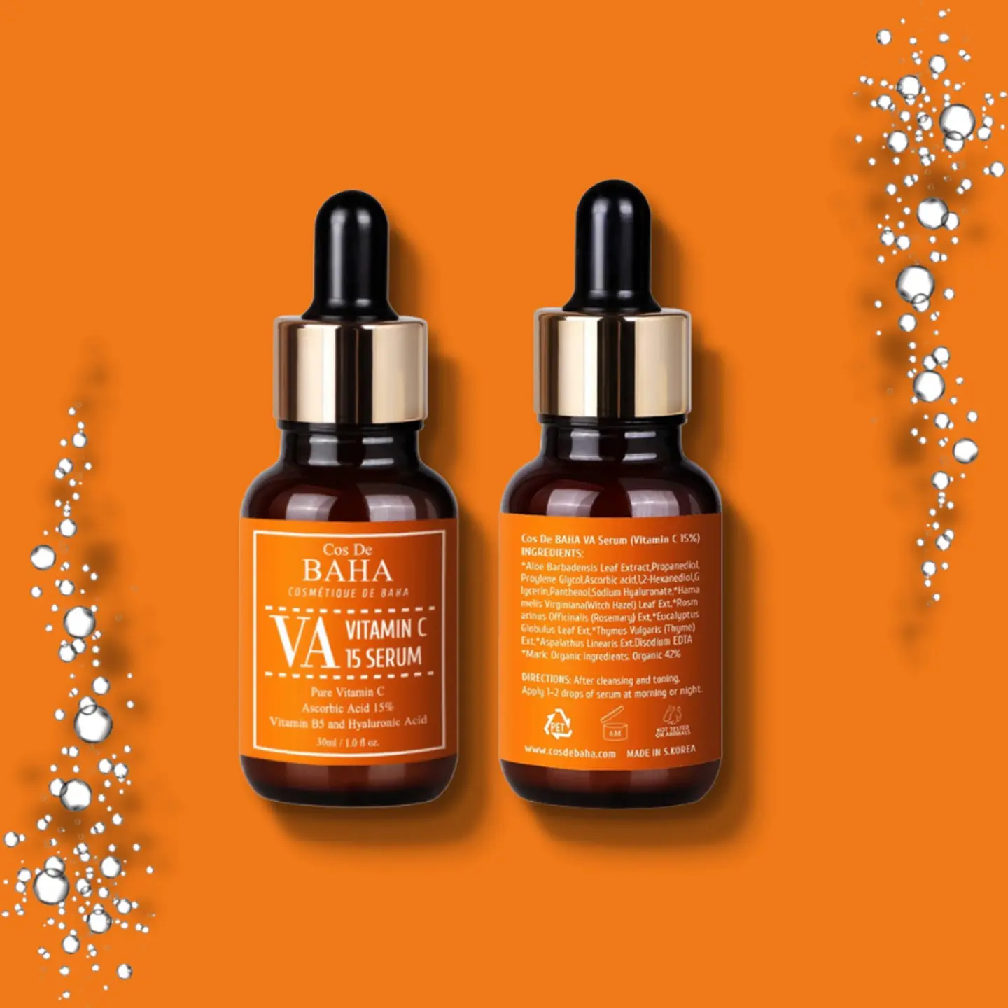  VA Vitamin C 15% Serum (Cos de BAHA) -30ml Serum aclarante con 15% de vitamina C 3