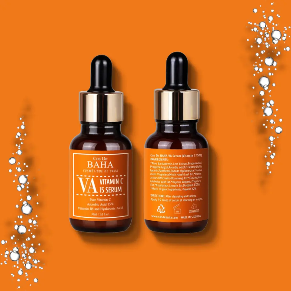  VA Vitamin C 15% Serum (Cos de BAHA) -30ml Serum aclarante con 15% de vitamina C 3