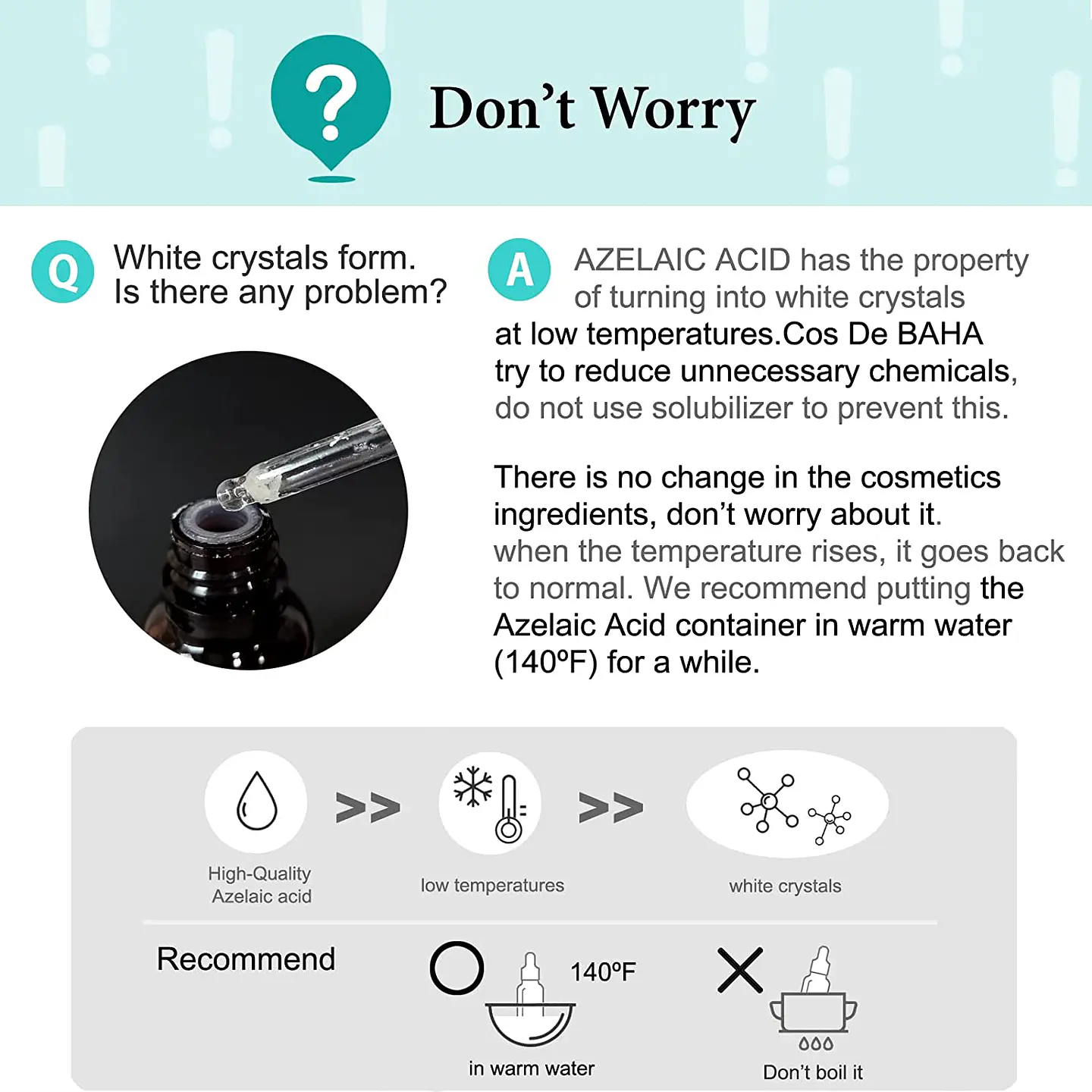 AZ Azelaic Acid 10 Serum (Cos de BAHA) - 30ml Serum 10% Ácido Azelaico anti acné exfoliante suave 3