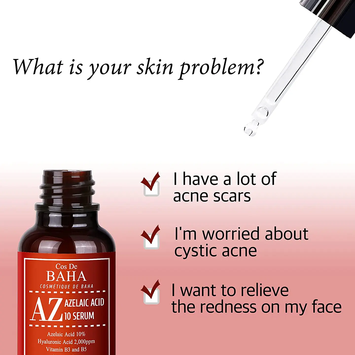 AZ Azelaic Acid 10 Serum (Cos de BAHA) - 30ml Serum 10% Ácido Azelaico anti acné exfoliante suave 6