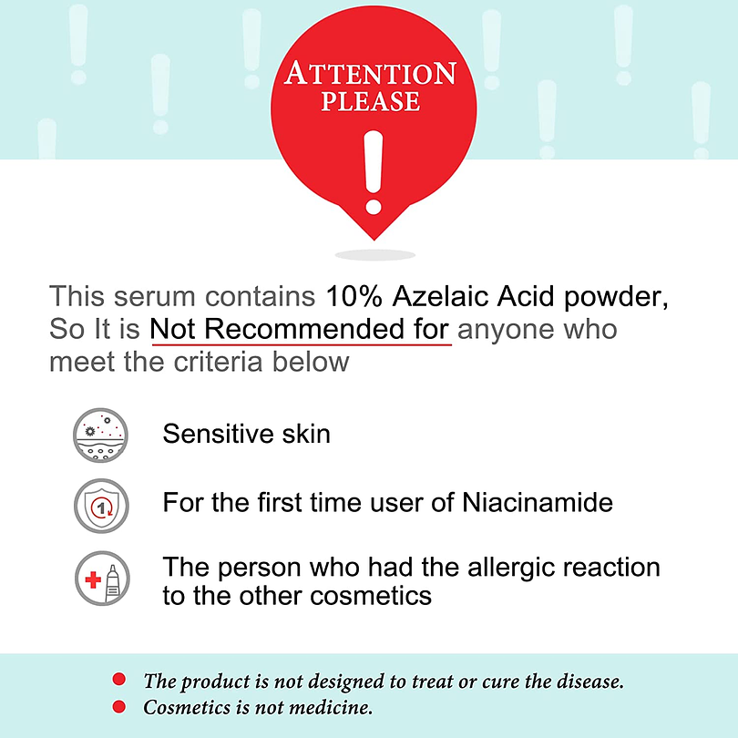 AZ Azelaic Acid 10 Serum (Cos de BAHA) - 30ml Serum 10% Ácido Azelaico anti acné exfoliante suave 6