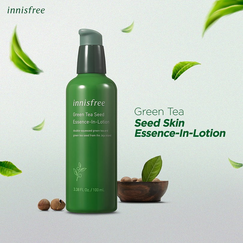 Essence-In-Lotion (Innisfree) - 100 ml Esencia y Loción té verde Innisfree Cosmética Corea 9