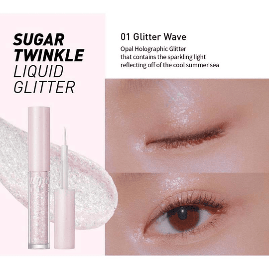 Sugar Twinkle Liquid Glitter  (Peripera) Delineador con brillos
