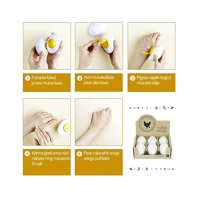 Soft Egg Skin Peeling Gel (Holika Holika) - 140ml Gel exfoliante suave 7