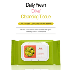 Daily Fresh Olive Cleansing Tissue (Holika Holika) - Toallitas de limpieza 60 unidades