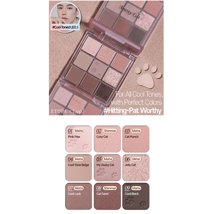 Play Color Eyes #Dusty Cat (Etude House)  -  Paleta de Sombras  3