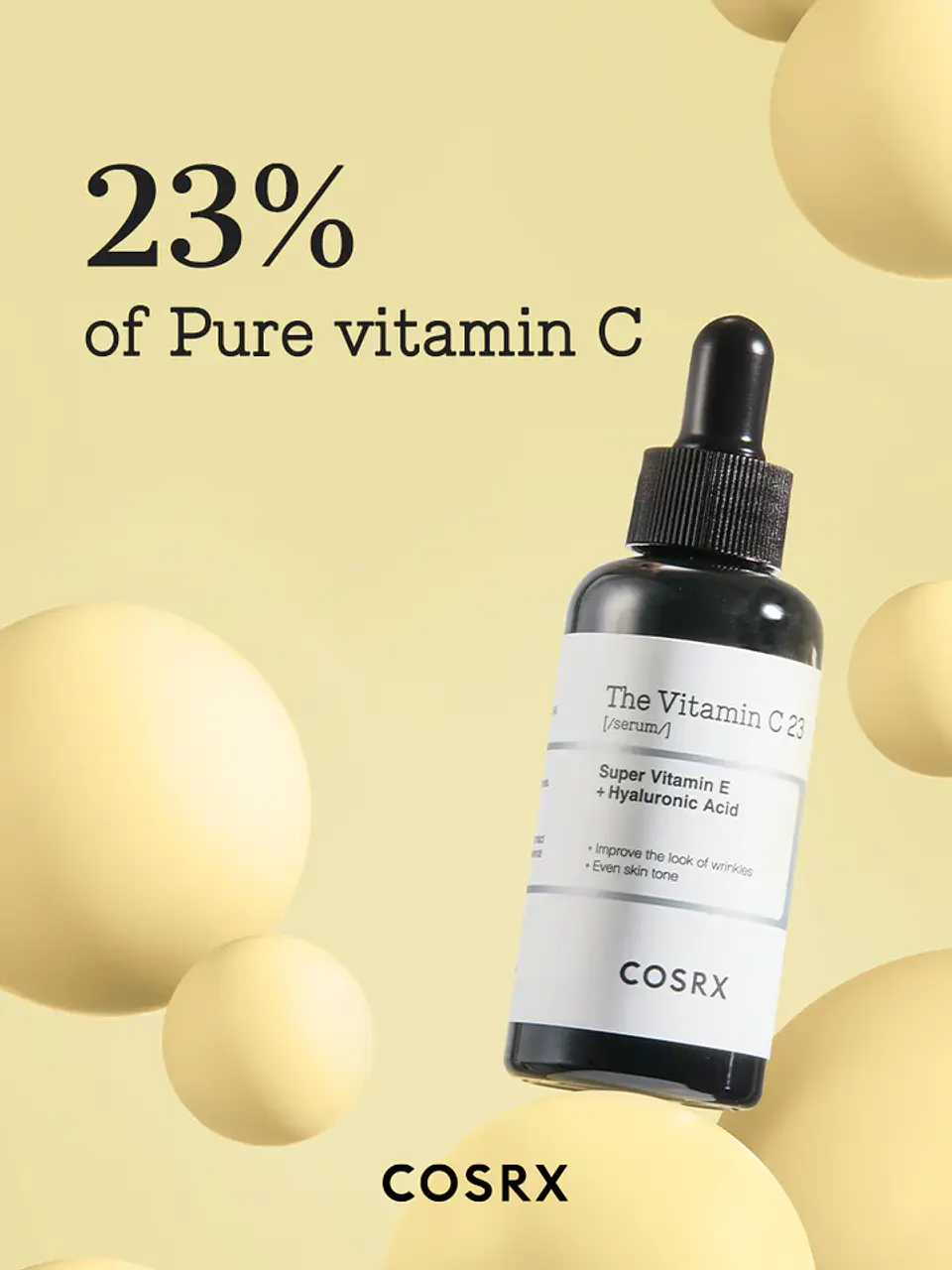 The Vitamin C 23 Serum (COSRX) -20ml Serum aclarante 23% vitamina C + Vitamina E + ácido hialurónico 1