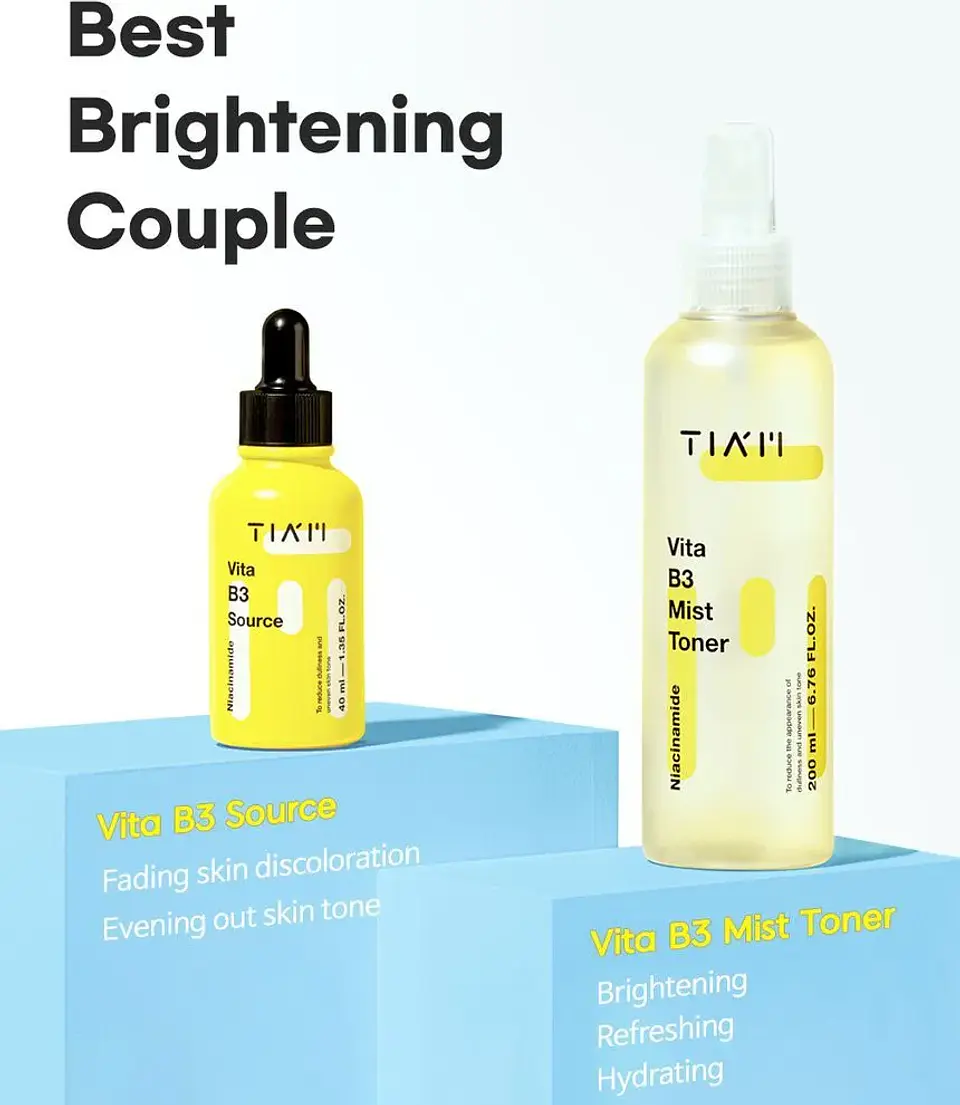 Pack Aclarante Vita B3 Toner + Vita B3 Serum Niacinamida y Arbutina (TIAM) 1