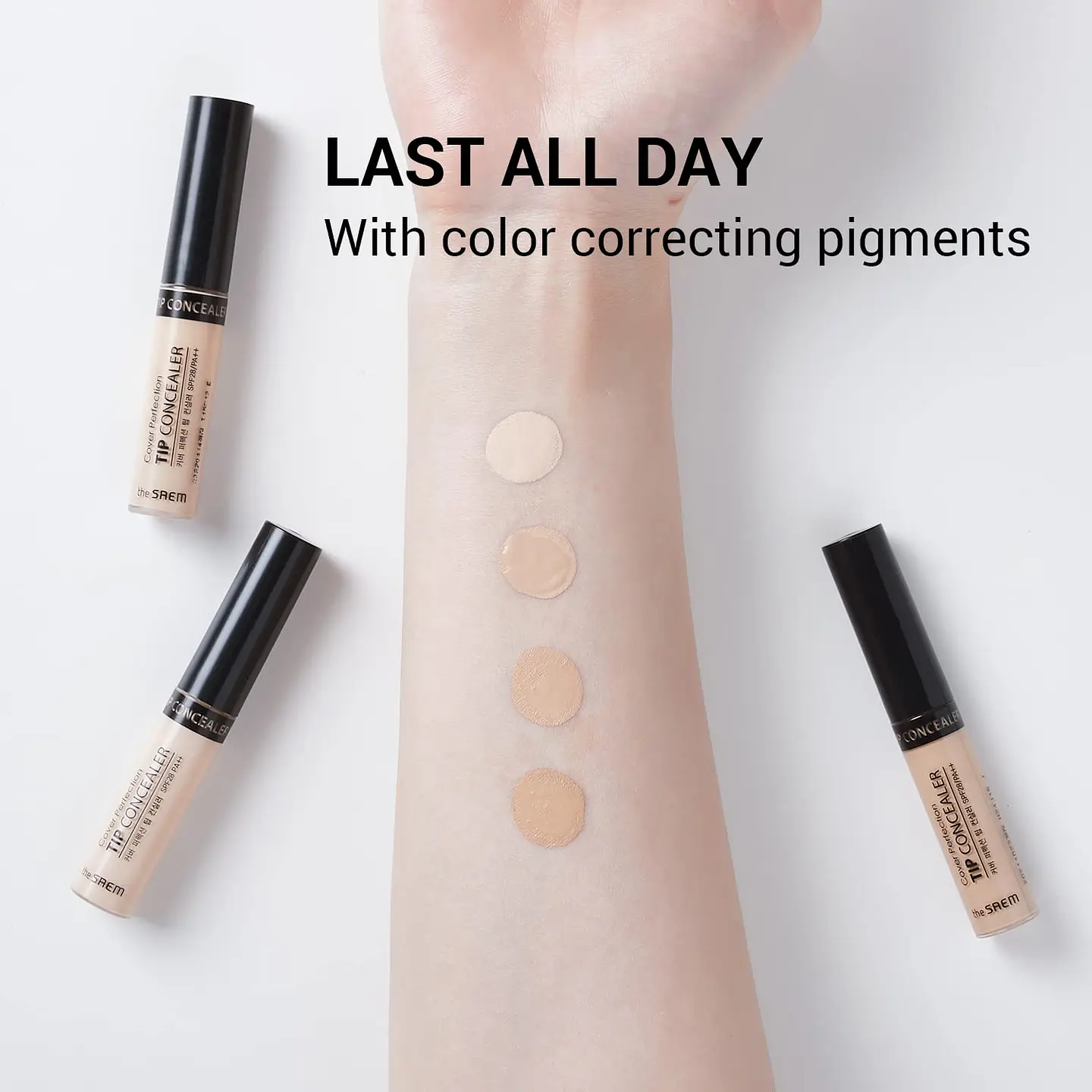 Cover Perfection Tip Concealer (The Saem) - Correctores faciales distintos tonos 3