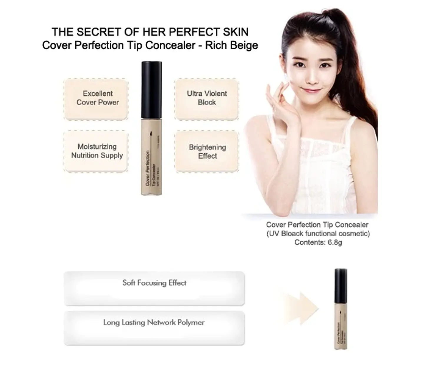 Cover Perfection Tip Concealer (The Saem) - Correctores faciales distintos tonos 1
