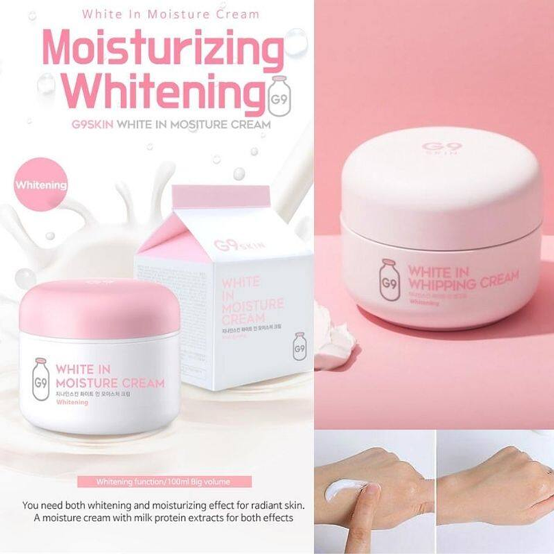 White in Moisture Cream (G9 Skin)  - 100ml Crema Aclarante e hidratante 3