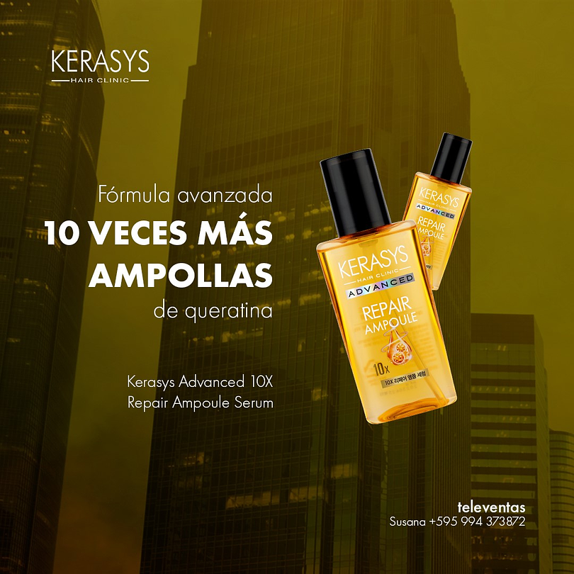 Advanced 10X Repair Ampoule (Kerasys) - 80ml Serum reparador cabellos dañados Kerasys 2