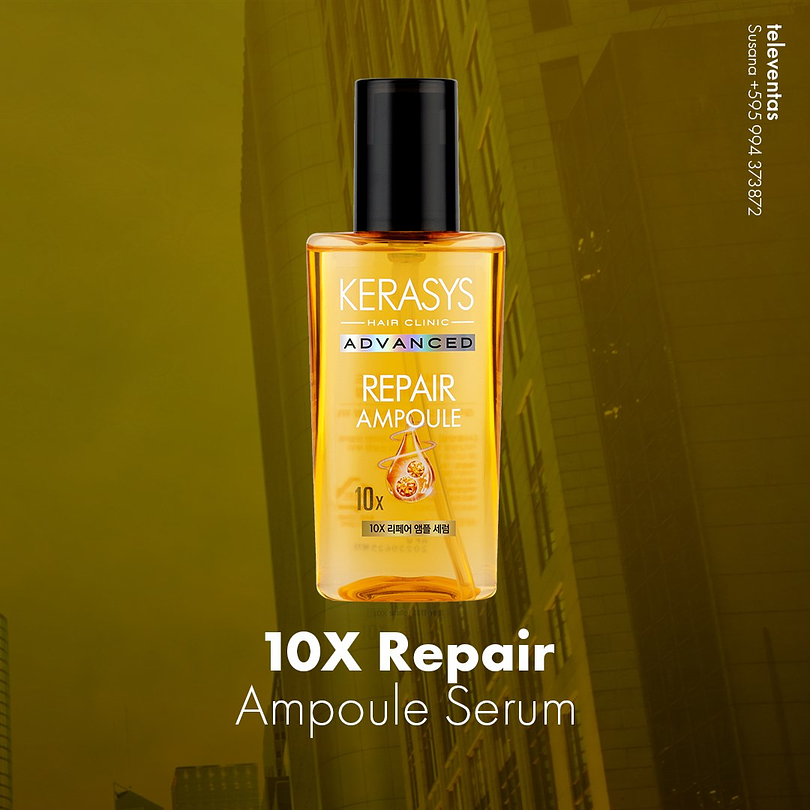 Advanced 10X Repair Ampoule (Kerasys) - 80ml Serum reparador cabellos dañados Kerasys 3