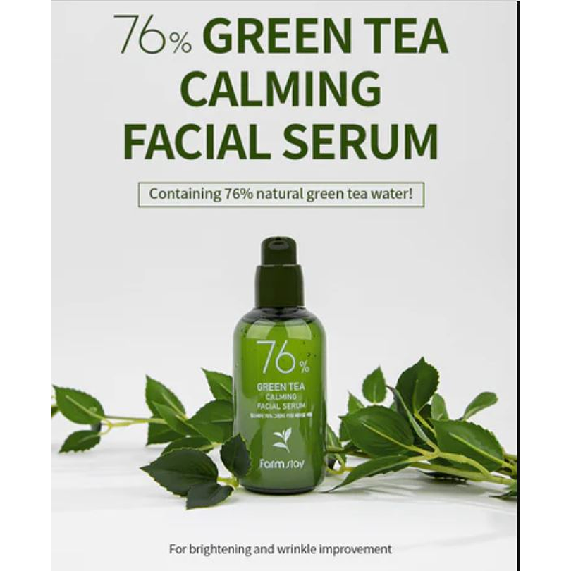  76% Green Tea Calming Facial Serum (Farm Stay) - 100 ml Serum 76% Té Verde 5