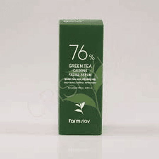  76% Green Tea Calming Facial Serum (Farm Stay) - 100 ml Serum 76% Té Verde