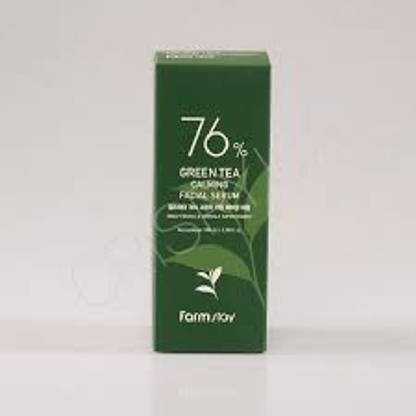  76% Green Tea Calming Facial Serum (Farm Stay) - 100 ml Serum 76% Té Verde 6