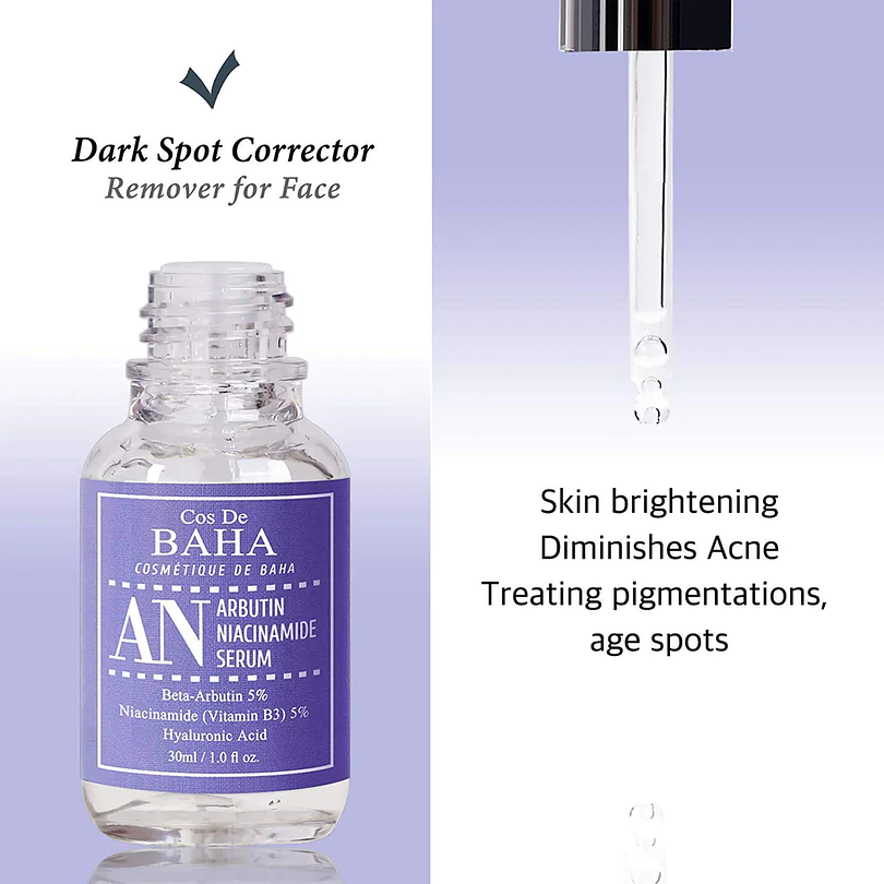 AN Arbutin Niacinamide Serum (Cos de Baha) - 30ml Serum aclarante con 5% arbutina y 5% niacinamida 2