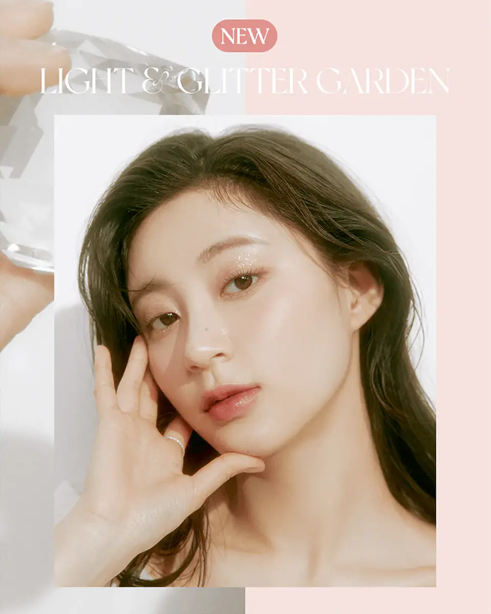 Better than Palette 00 Light & Glitter Garden (Rom&nd)  - Paleta de sombras glitter 5