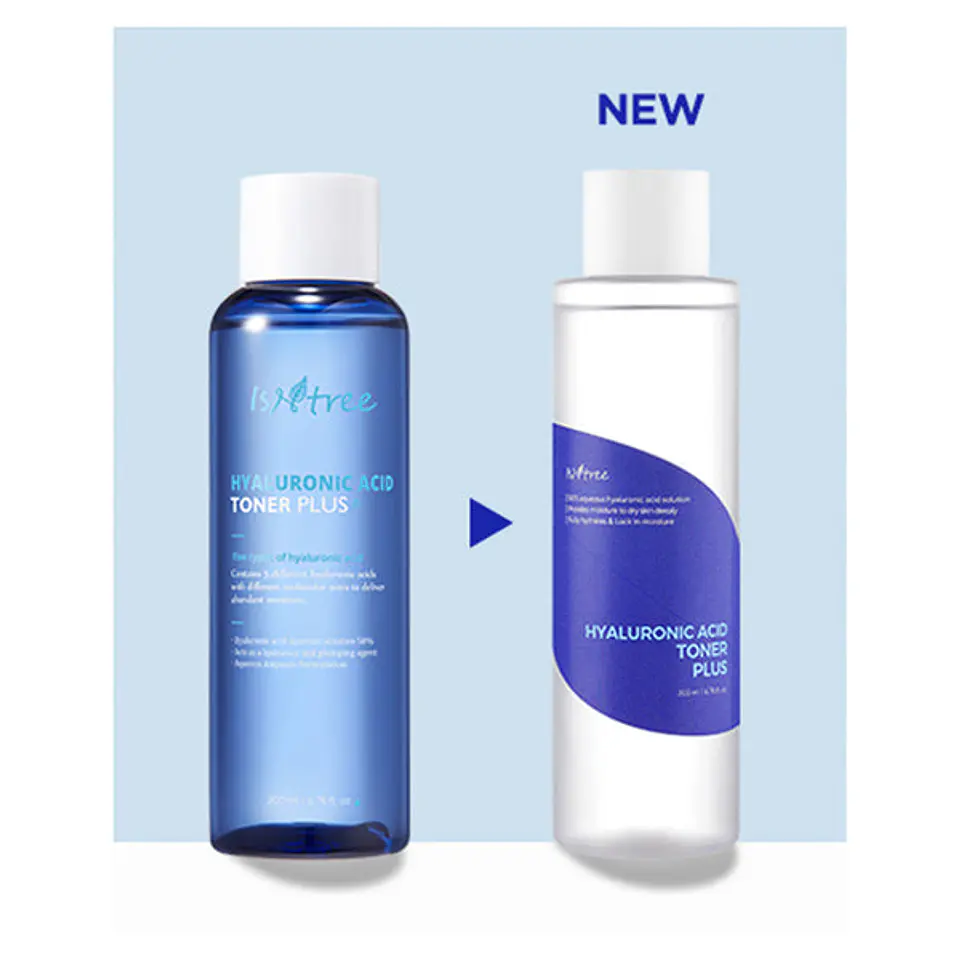Hyaluronic Acid Toner Plus (Isntree) -  200ml Tónico hidratante anti edad ácido hialurónico 2