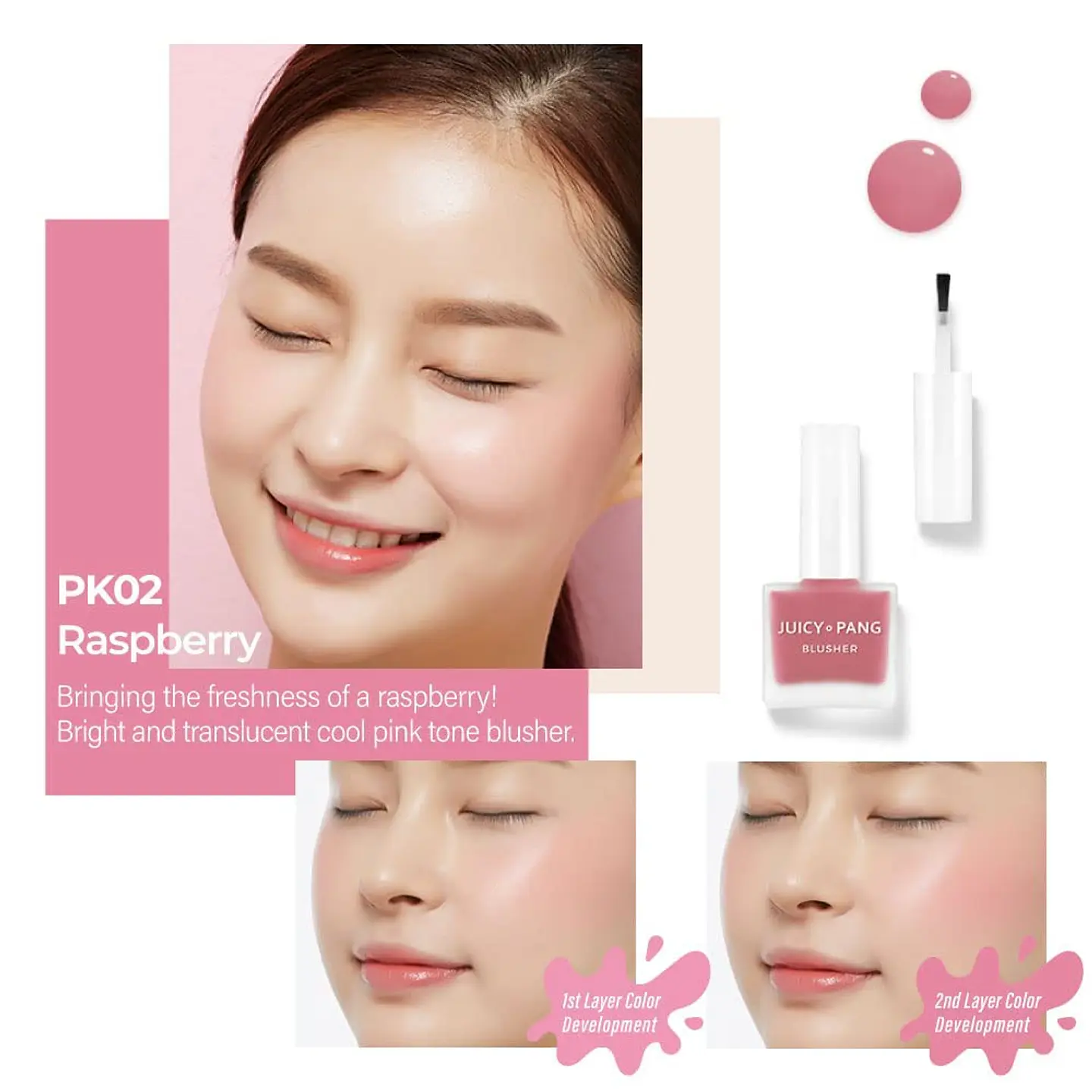 Juicy Pang Blusher (A'PIEU) - Rubor líquido 2 tonos 2