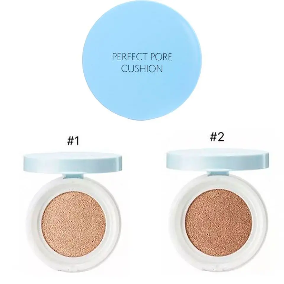  Perfect Pore Cushion (The Saem) SPF50+ PA +++ Base líquida con esponja 5