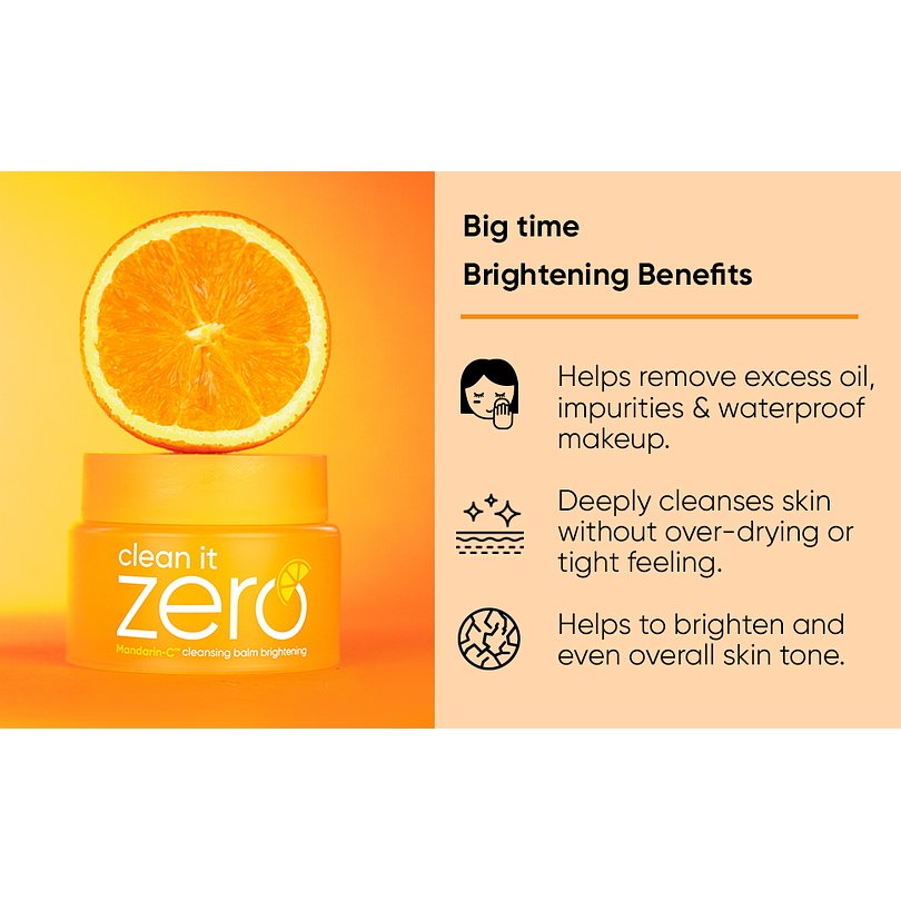 Clean It Zero Brightening (Banila co) - Bálsamo desmaquillante iluminador con vitamina C 6