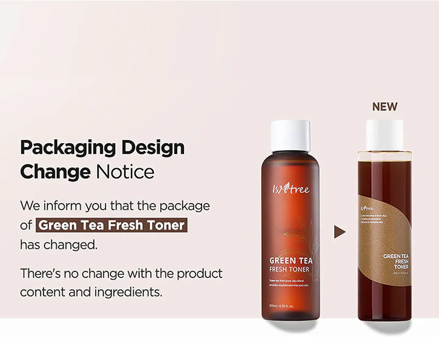 Green Tea Fresh Toner (Isntree) -200ml Tónico 80% té verde pieles mixtas y grasas  4