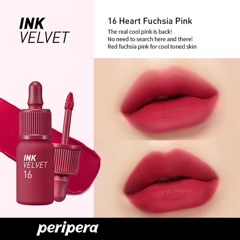 Tintes para labios Ink Velvet - Normal, Airy, Nude (Peripera) -8ml 33