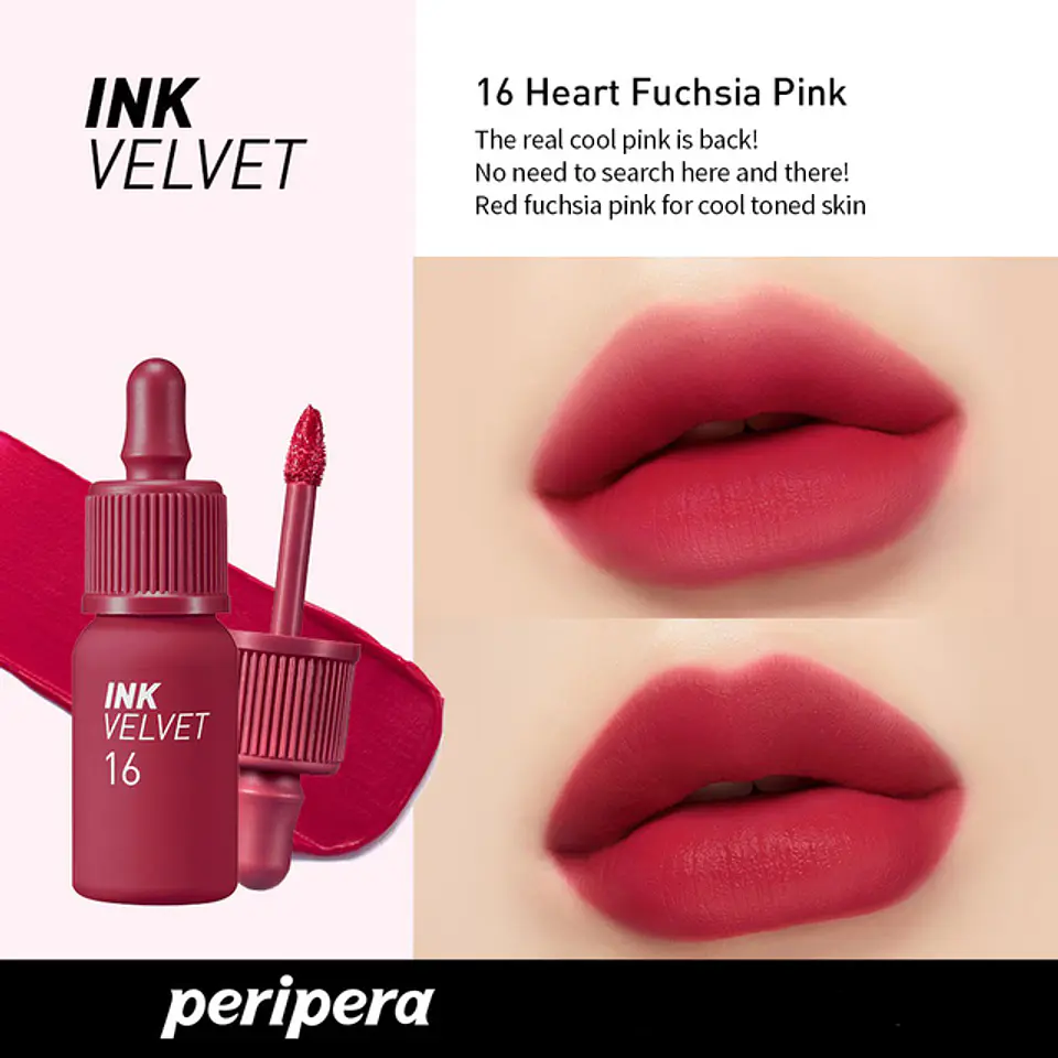 Tintes para labios Ink Velvet - Normal, Airy, Nude (Peripera) -8ml 27