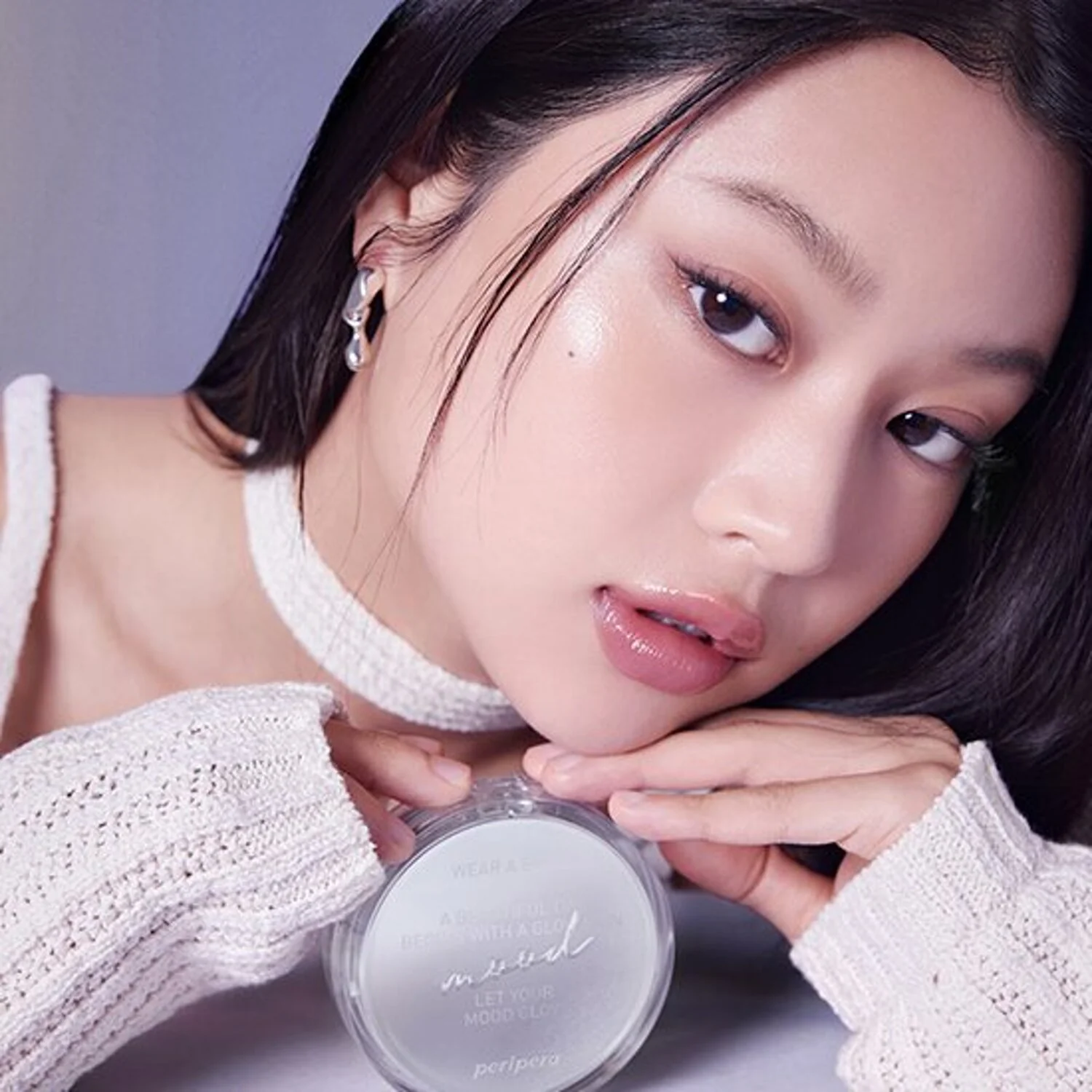 Peripera Mood Vegan Glow Cushion SPF50+ PA++++ (Peripera) Base ligera efecto iluminador