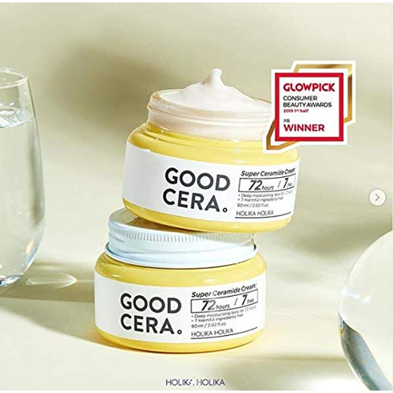 Good Cera Super Ceramide Cream Sensitive (Holika Holika) -60ml Crema hidratante pieles sensibles 8
