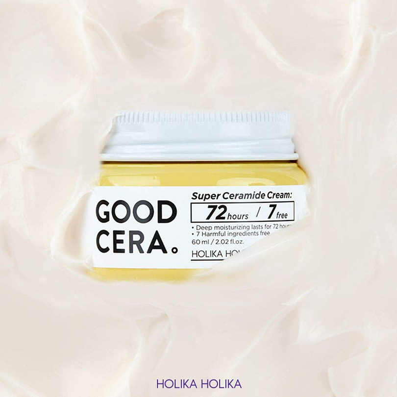 Good Cera Super Ceramide Cream Sensitive (Holika Holika) -60ml Crema hidratante pieles sensibles 9