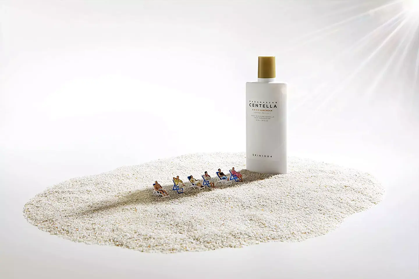 Madagascar Centella Air-Fit Suncream Plus (SKIN1004) - 50ml Protector solar físico pieles sensibles 5