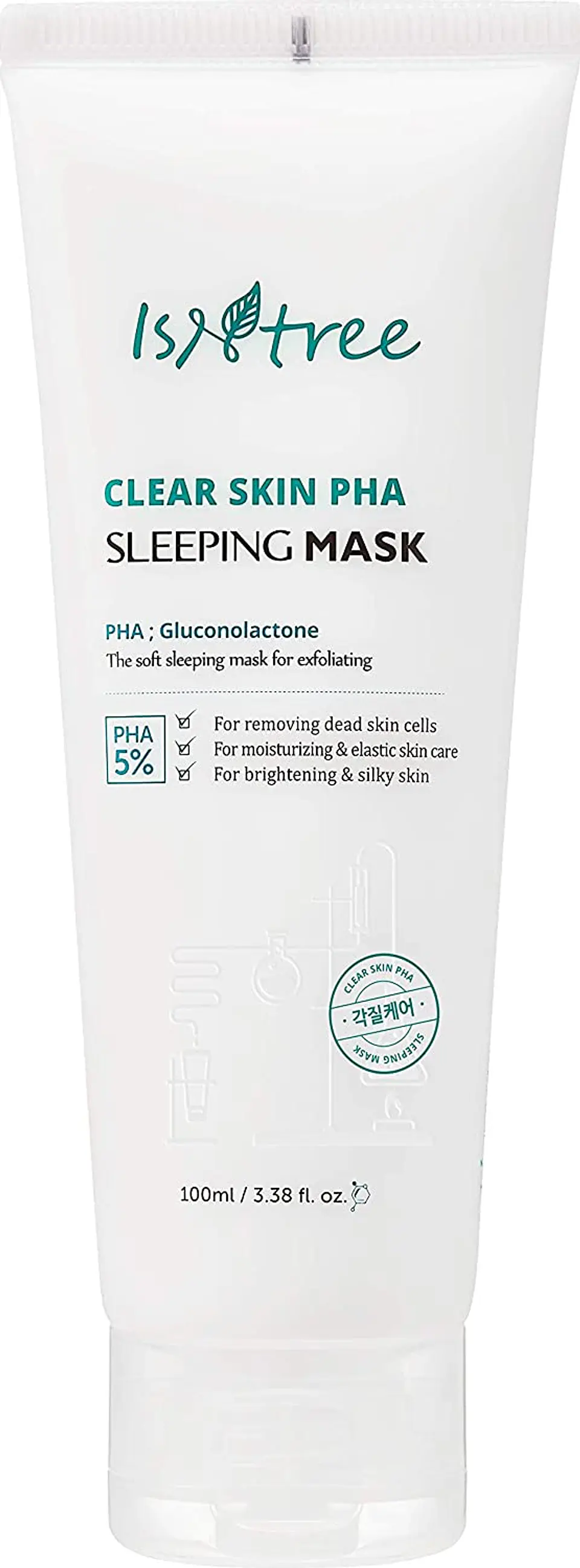 Clear Skin PHA Sleeping Pack (Isntree) - 100ml Mascarilla nocturna exfoliante suave 1