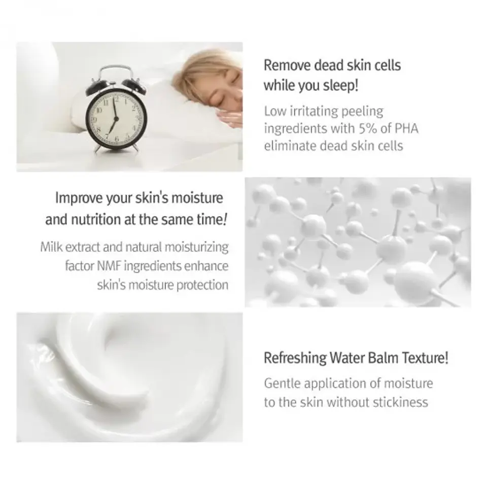 Clear Skin PHA Sleeping Pack (Isntree) - 100ml Mascarilla nocturna exfoliante suave 5